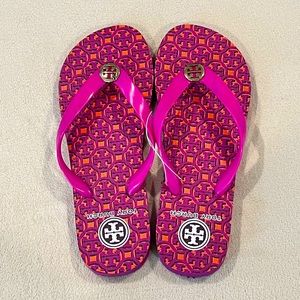 NWT🌟 Tory Burch Fuchsia Eva Sole Flip Flop